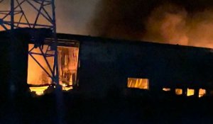 Important incendie dans un bâtiment de Bolloré Logistics près de Rouen