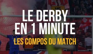 Le derby en 1 minute : les compos sont tombées !
