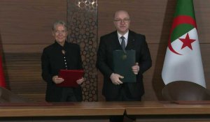 Algérie: Elisabeth Borne et son homologue algérien signent des accords lors d'une cérémonie