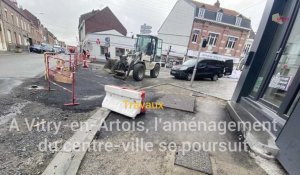 Vitry-en-Artois : les travaux se poursuivent dans le centre-ville