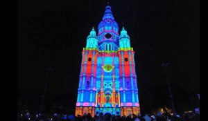 Saint-Amand-les-Eaux : la Tour abbatiale sublimée par un video mapping