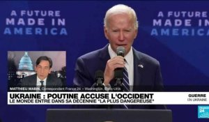 Joe Biden n'a "aucune intention de s'asseoir" et discuter avec Vladimir Poutine au prochain G20