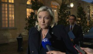 Réforme des retraites: Marine Le Pen arrive à Matignon pour rencontrer Borne