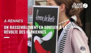 A Rennes, un rassemblement en soutien à la révolte des Iraniennes