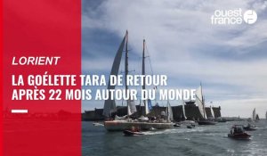 VIDÉO. Tara fait un retour en fanfare dans la rade de Lorient