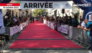 VIDEO. La Coulée verte à Niort : l'arrivée de Sébastien Guitard vainqueur du 8 km handisport de la Coulée Verte 