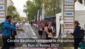 Coralie Baudoux remporte le marathon du Run in Reims 2022