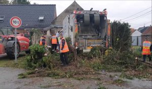 Isbergues : un camion poubelle s’encastre dans une maison, rue du Marais
