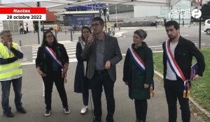 VIDEO. Sandrine Rousseau et les députés de Loire-Atlantique de la Nupes au chevet du CHU