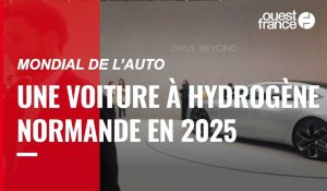 VIDÉO. Mondial de l’auto : une voiture à hydrogène normande en 2025