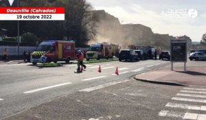 VIDÉO. Un incendie au Novotel à Deauville : beaucoup de fumée et les pompiers sur place