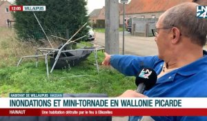 Inondations et mini-tornade en Wallonie picarde