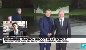 Emmanuel Macron reçoit Olaf Scholz : "Pas de déclaration" à l'issue de la rencontre