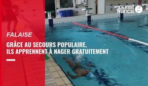 VIDÉO. À Falaise, cinq enfants se jettent à l'eau gratuitement grâce au Secours populaire 