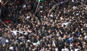 Funérailles de Palestiniens tués dans des raids israéliens en Cisjordanie