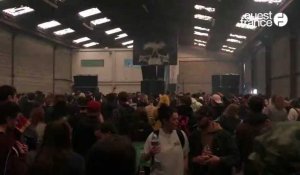 VIDÉO. Rave party à Quimper : plusieurs centaines de personnes rassemblées dans un hangar