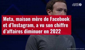 VIDÉO. Meta, maison mère de Facebook et d’Instagram, a vu son chiffre d’affaires diminuer en 2022