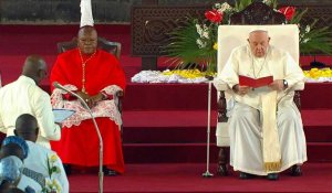 RDC: rencontre entre le pape François et des religieux dans la cathédrale Notre-Dame du Congo
