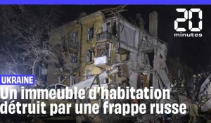 Ukraine : un tir russe détruit un immeuble d'habitation à Kramatorsk