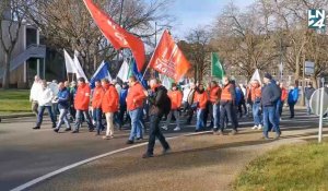 Namur: les syndicats de police manifestent pour une augmentation des salaires