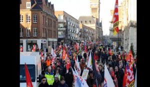 Dunkerque: la manifestation contre la réforme des retraites