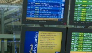 Réforme des retraites: images de jour de voyageurs en gare de Lyon à Paris