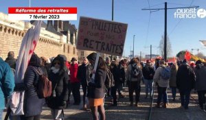 VIDÉO. La foule est rassemblée à Nantes contre la réforme des retraites, ce mardi 7 février 