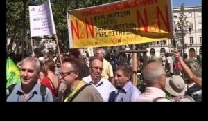 Gaz de schiste: manifestation à Nîmes