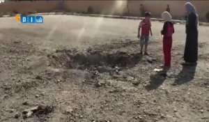 Syrie: Images du lycée bombardé à Raqa