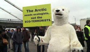 Moscou: manifestation de soutien aux activistes de Greenpeace