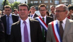 Valls annonce une nouvelle ZSP à Colombes (92). Images et déclarations. Durée: 01:16.