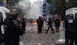 En images : affrontements à Paris entre manifestants pro-palestiniens et forces de l'ordre