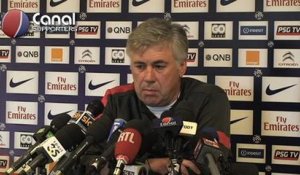 Conférence de Carlo Ancelotti avant PSG-Bastia