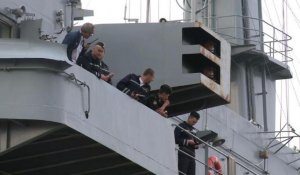Navires Mistral: arrivée de 400 marins russes à Saint-Nazaire