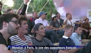 Mondial: à Paris, la joie des supporteurs français