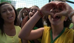 Mondial 2014: les fans fous de Neymar et ses coéquipiers