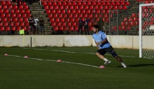 Mondial-2014: entraînement de l'Uruguay, Suarez à part