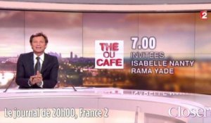 JT 20 heures France 2 - Laurent Delahousse gaffe sur Laurent Ruquier et sa grosse tête