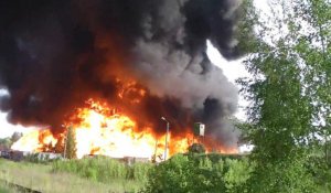 Vidéo : plusieurs morts dans l'incendie d'un dépôt pétrolier près de Kiev