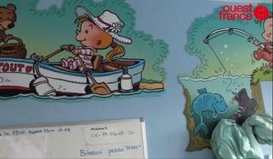 De belles fresques drôles en réanimation pédiatrique à l'hôpital sud de Rennes