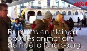 En patins en plein air à Cherbourg pour les animations de Noël