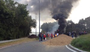 Fin de la manifestation des légumiers