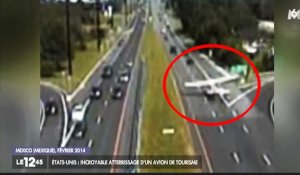 Le zapping du 16/07 : Etats-Unis : Un avion atterrit en catastrophe sur une autoroute !