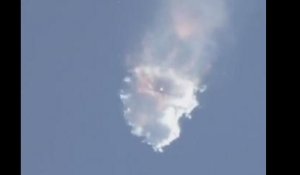 L'explosion en plein vol d'une fusée SpaceX, en 42 secondes