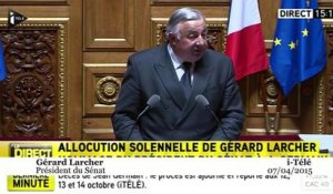 Gérard Larcher rend hommage à Jean Germain «au nom du Sénat tout entier»
