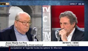 Le Pen maintient ses positions sur les chambres à gaz