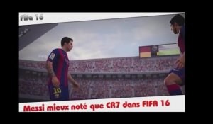 FIFA 16 : Messi mieux noté que Cristiano Ronaldo