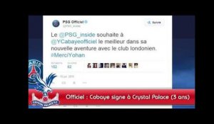 Officiel, Cabaye signe à Crystal Palace