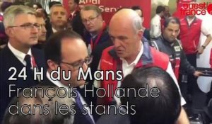 24 Heures du Mans : Hollande sur le stand d'Audi