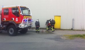 Les pompiers du Bocage en exercice grandeur nature